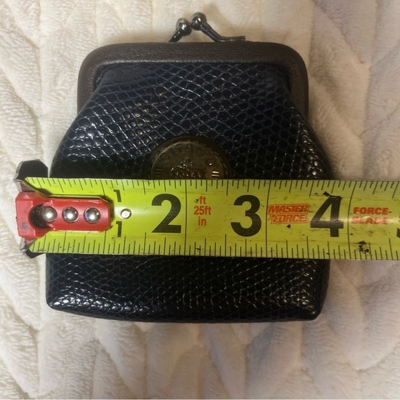 Vintage Gitano Classics Navy Green Coin Purse Kiss Lock - Picture 6 of 8